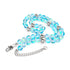 Aigue-marine | Argent | Collier de déclaration de verre de sirène